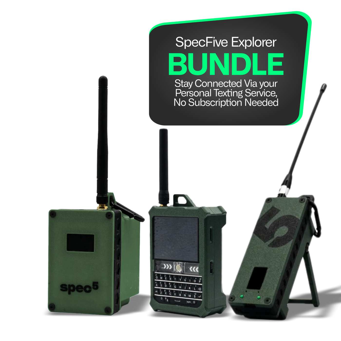 Spec5 Explorer Bundle –  Beacon XL+, Ranger Magnum & Trekker Bravo