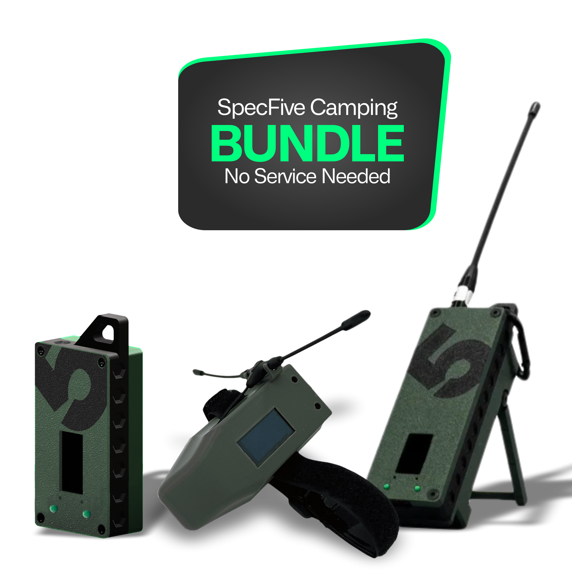 Spec5 Camping Bundle - Copilot, Mini Trekker & Trekker Bravo