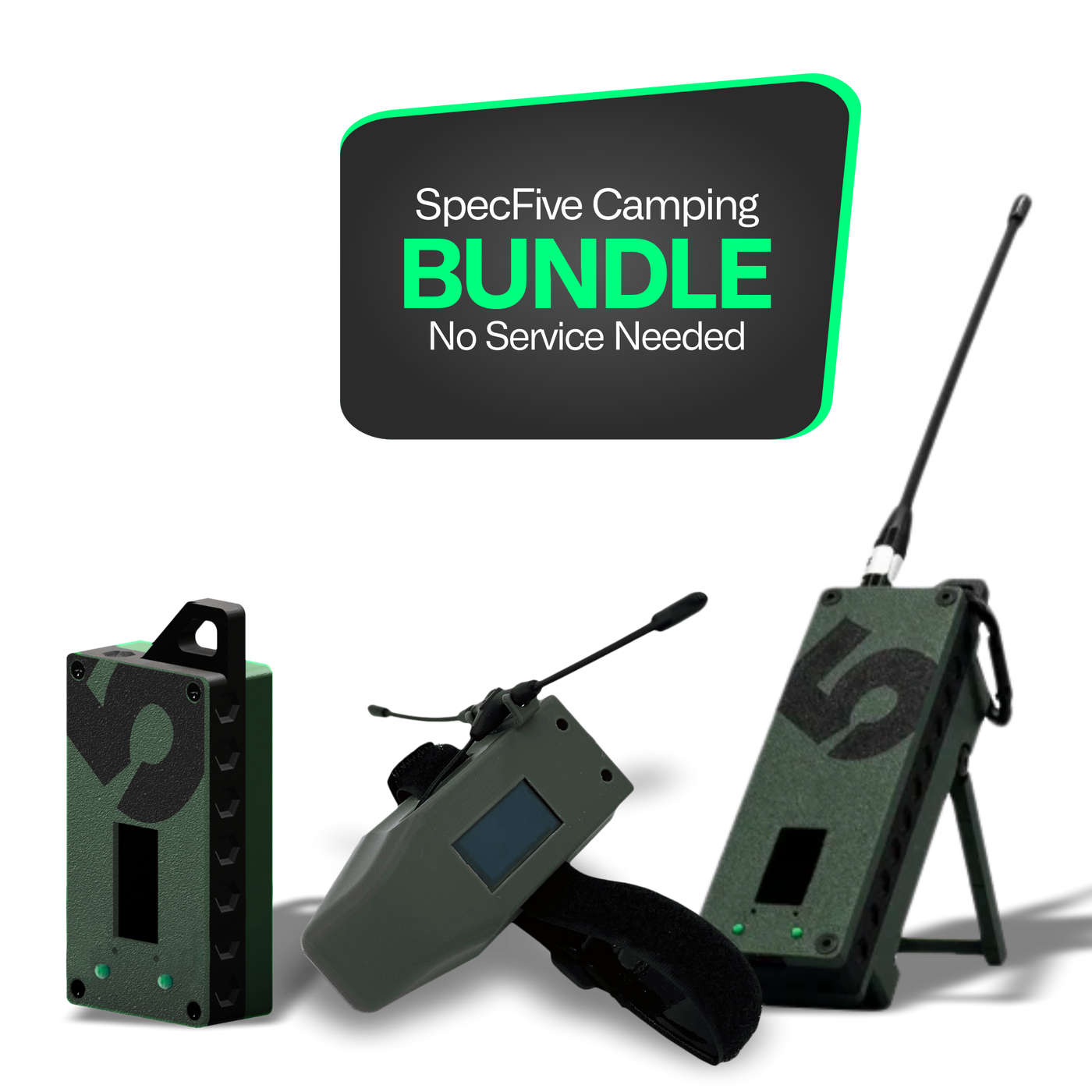 Spec5 Camping Bundle - Copilot, Mini Trekker & Trekker Bravo