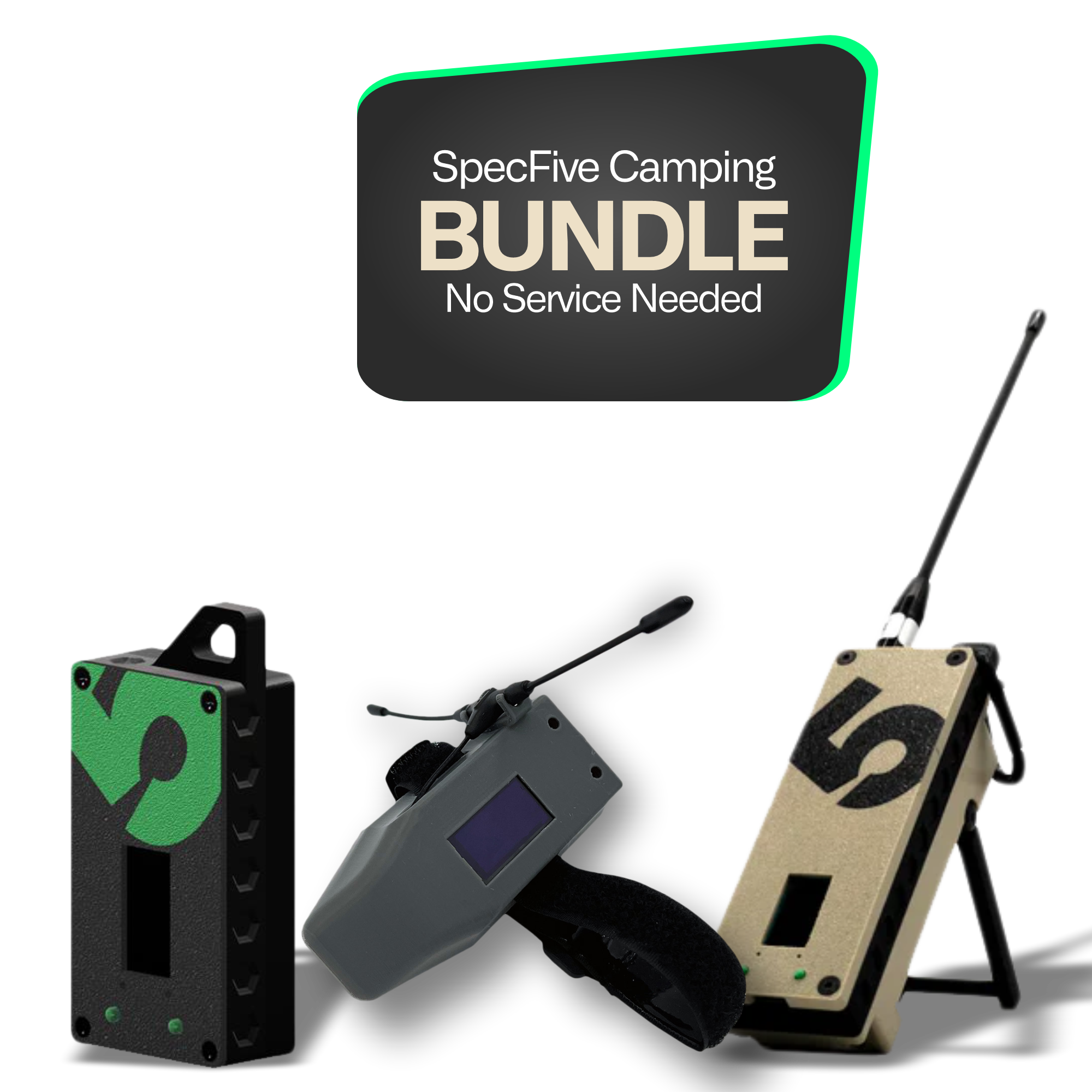 Spec5 Camping Bundle - Copilot, Mini Trekker & Trekker Bravo