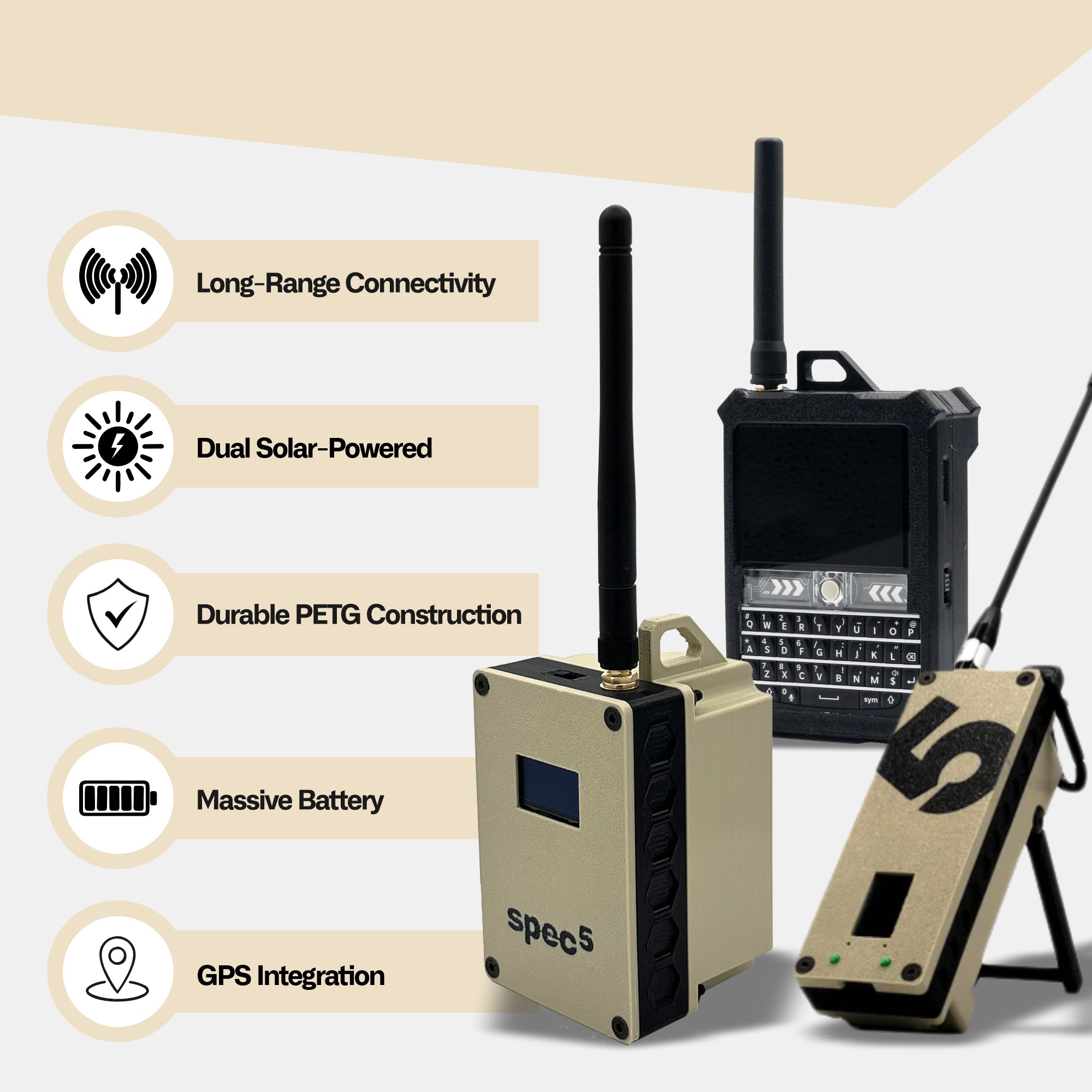 Spec5 Explorer Bundle –  Beacon XL+, Ranger Magnum & Trekker Bravo