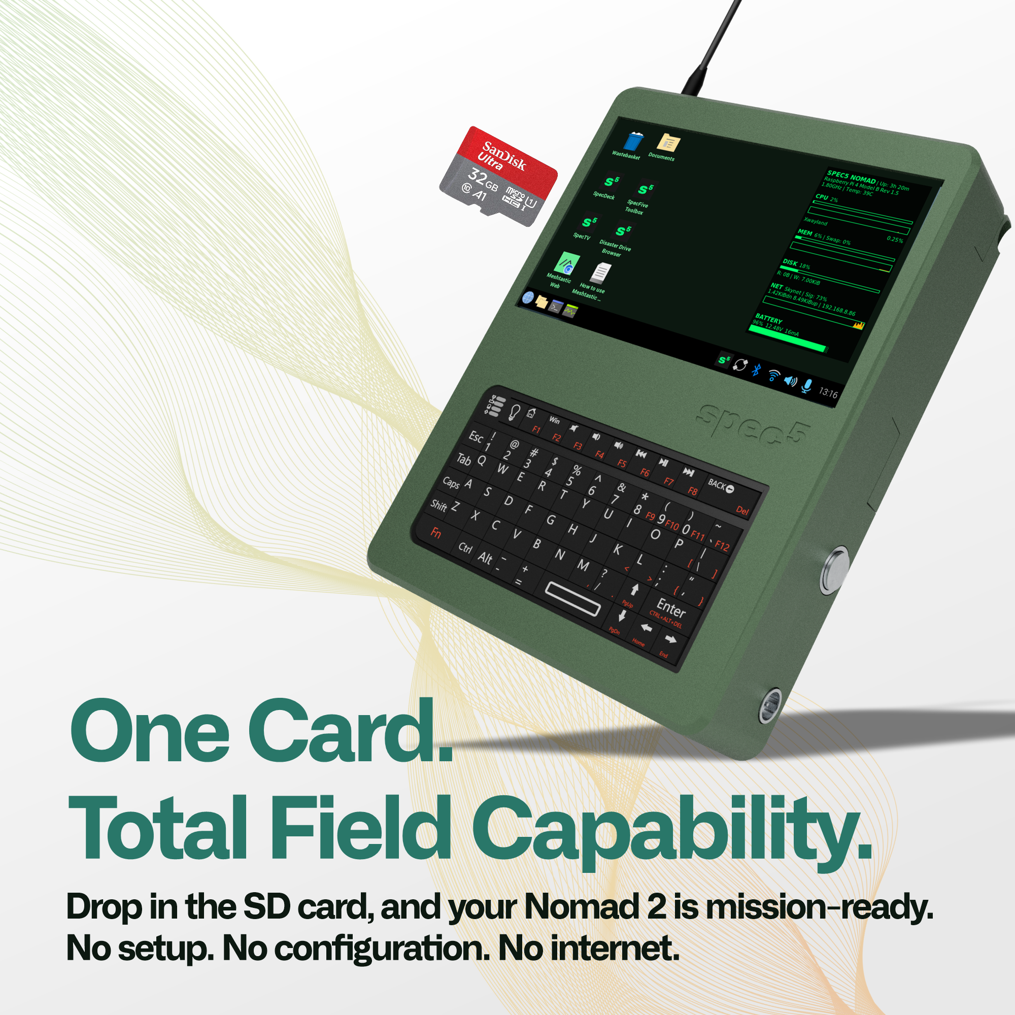 SpecFive Nomad Command Kit - Field Software Suite for Nomad 2