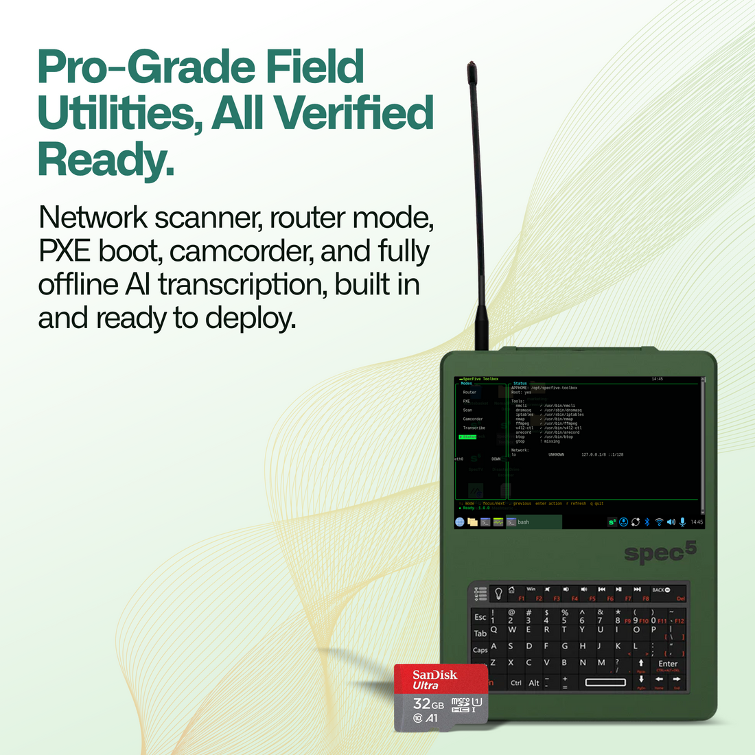 SpecFive Nomad Command Kit - Field Software Suite for Nomad 2