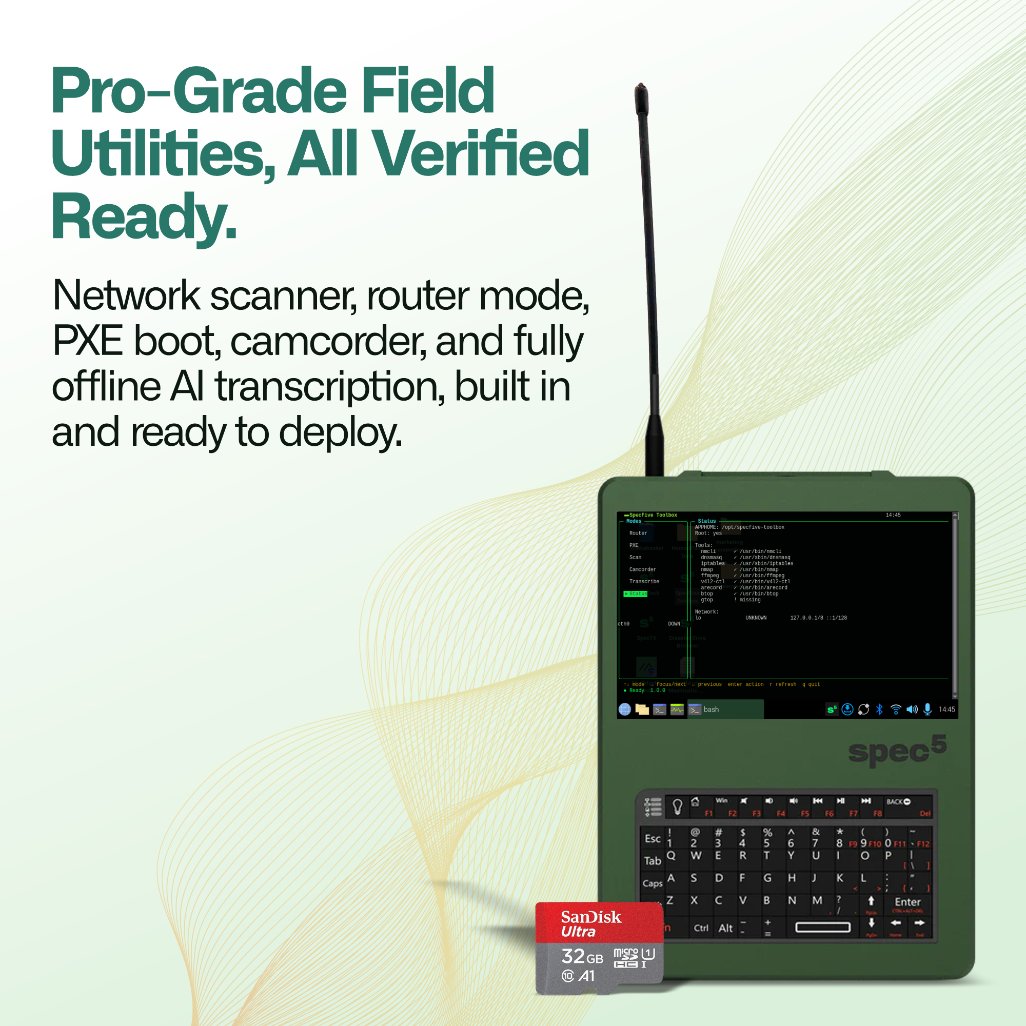 SpecFive Nomad Command Kit - Field Software Suite for Nomad 2
