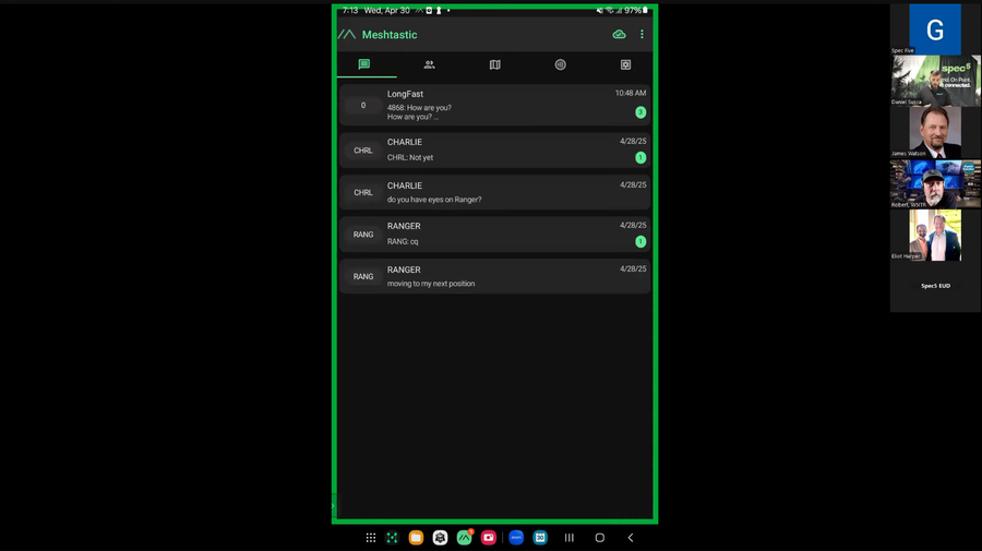 Nodes, maps, and offline tiles in the app